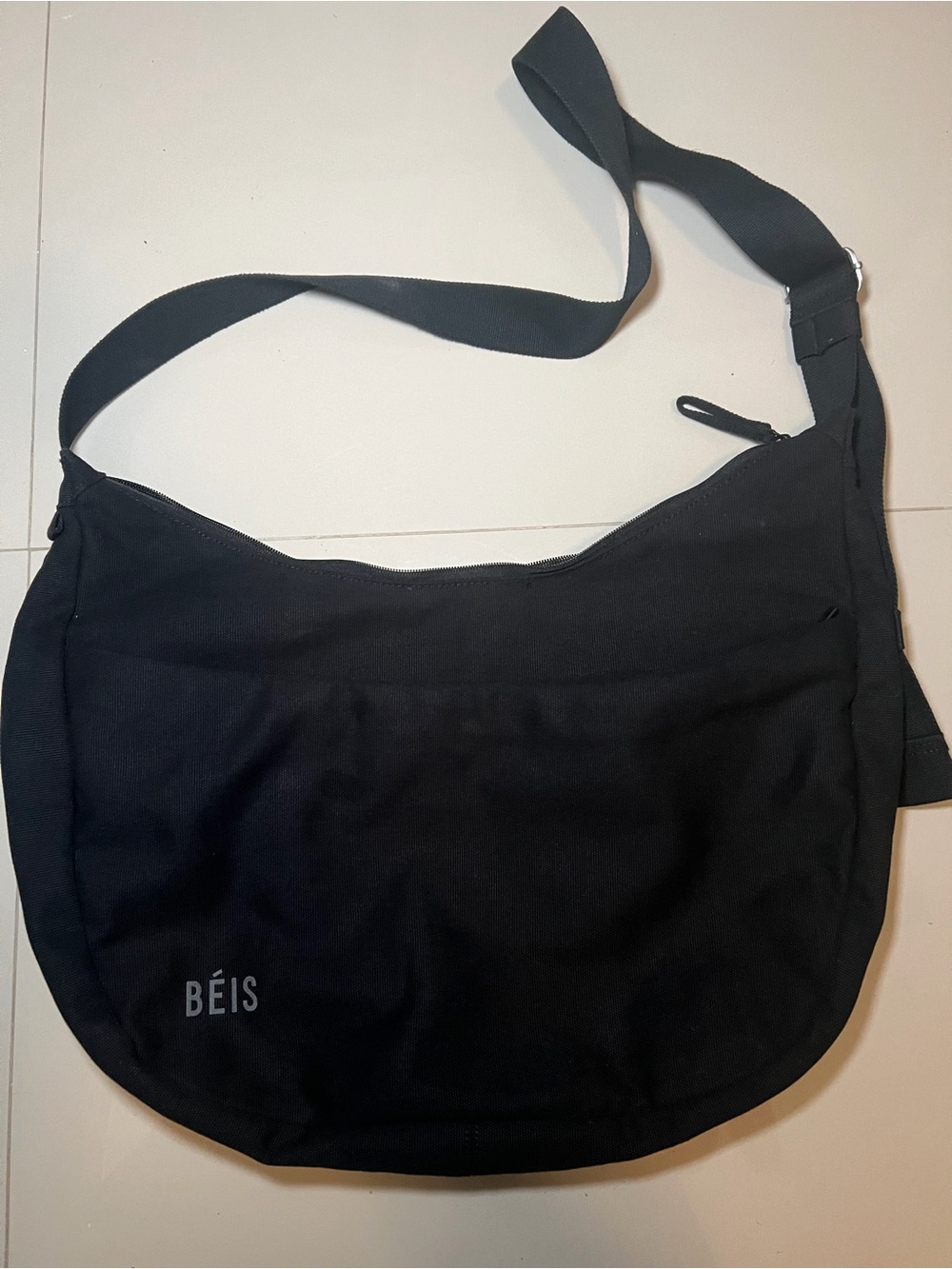 BEIS Black Carryall Crossbody Bag